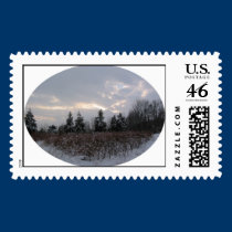 Winter sky postage