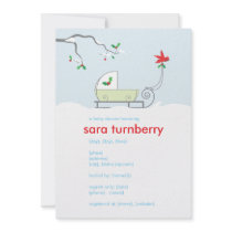 Winter Sled Baby Shower Invitation