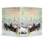 Winter Sleigh Ride Christmas 1" Binder Fine Art