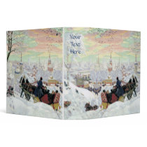 Winter Sleigh Ride Christmas 2" Binder Fine Art