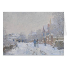 Winter Snow at Argeteuil Greeting Cards