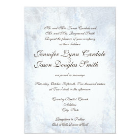 Winter Snow Camo Elegant Wedding Invitations 4.5