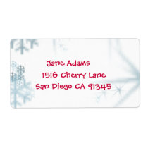 Winter Snow Flake labels