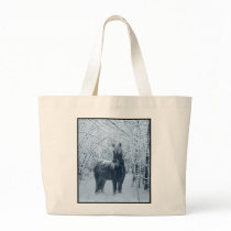 Winter snow horse bags