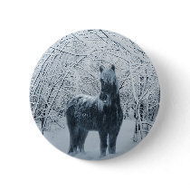 Winter snow horse buttons