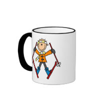 Winter Snow Ski mugs by stick_figures Winter Snow Ski mugs