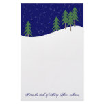 Winter Snow Stationary stationery