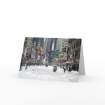 Winter Snow Storm New York City 12/26/10 Greeting Cards