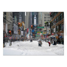 Winter Snow Storm New York City 12/26/10 Greeting Cards