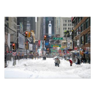 Winter Snow Storm New York City 12/26/10 Invitations
