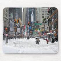 Winter Snow Storm New York City 12/26/10 Mousepad