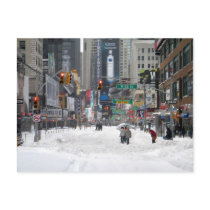 Winter Snow Storm New York City 12/26/10 Post Card