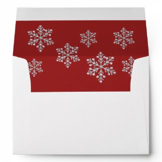 Winter Snowflake 5X7 Envelope envelope