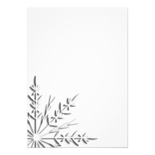 Winter Snowflake Anniversary Party Invitation