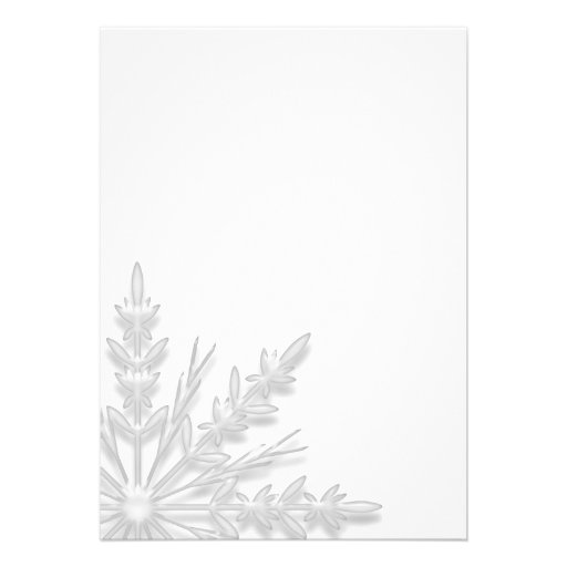 Winter Snowflake Baby Shower Invitation