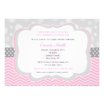 Winter Snowflake Baby Shower Invitations invitations