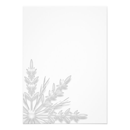 Winter Snowflake Birthday Party Custom Invitation