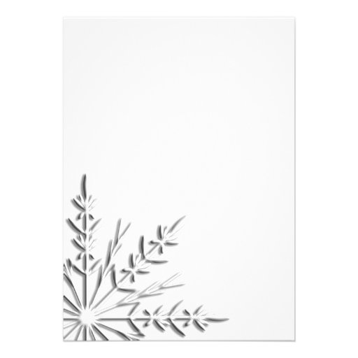 Winter Snowflake Birthday Party Custom Announcements