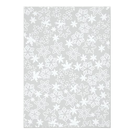 Winter Snowflake Boy Baby Shower invitation