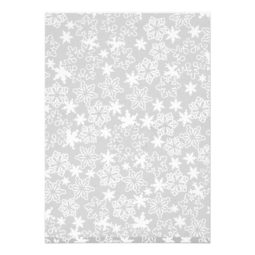 Winter Snowflake Boy Baby Shower invitation