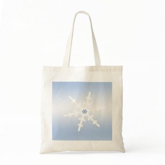 Winter Snowflake Canvas Bags