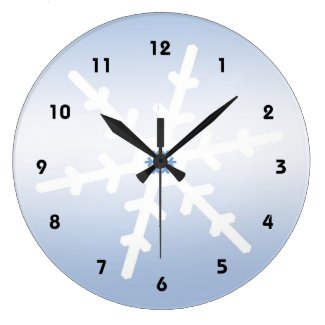 Winter Snowflake Christmas Clocks