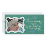 Winter Snowflake Holiday Photo Card
