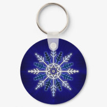 Winter Snowflake keychains by ecaggiani Winter Snowflake keychains