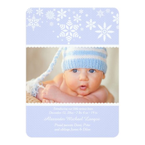 winter baby announcements