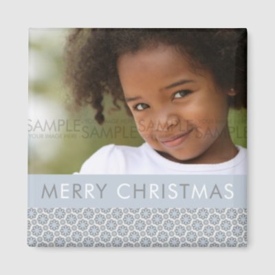 Winter Snowflakes :: Christmas Photo Magnet