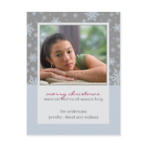 Winter Snowflakes :: Christmas Photo Postcard by CSKidsOccasions Winter Snowflakes :: Christmas Photo Postcard