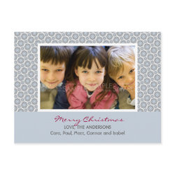 Winter Snowflakes :: Christmas Photo Postcard postcard