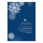 Winter Snowflakes Hanukkah Celebration Party Invit Invites