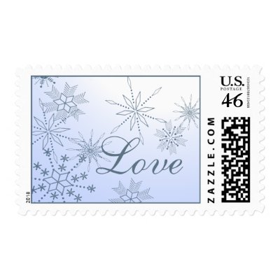 Winter Snowflakes Love Stamps