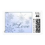 Winter Snowflakes Love Stamps