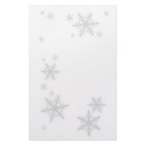 Winter Snowflakes stationery by BluePlanet Winter Snowflakes stationery