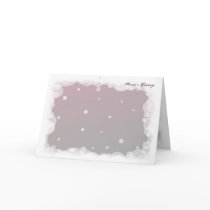 Winter Snowflakes. Template Card