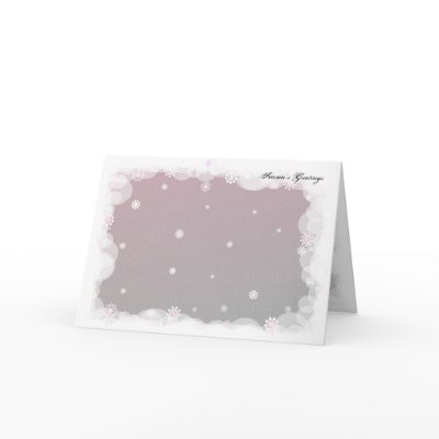 Winter Snowflakes. Template Card by Occitania