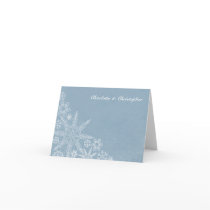 Winter Snowflakes Thank You Note Cards