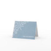 Winter Snowflakes Thank You Note Cards V.2 cards