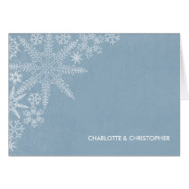 Winter Snowflakes Thank You Note Cards V.2 cards
