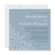 Winter Snowflakes Wedding Invitations invitations