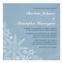 Winter Snowflakes Wedding Invitations invitations