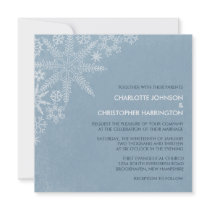 Winter Snowflakes Wedding Invitations -V.2 invitations