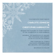 Winter Snowflakes Wedding Invitations -V.2 invitations