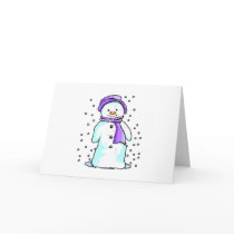 Winter Snowman cards by deleas Winter Snowman cards