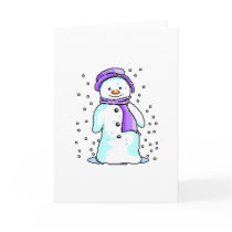 Winter Snowman cards by deleas Winter Snowman cards