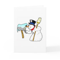 Winter Snowman cards by deleas Winter Snowman cards