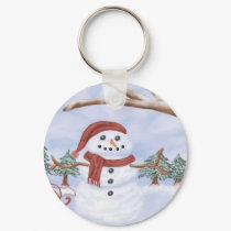 Winter Snowman Key Chain keychains