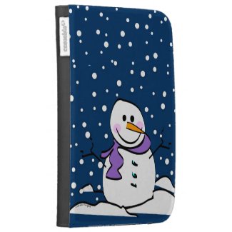 Winter Snowman Kindle Cases